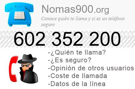 Teléfono 602352200