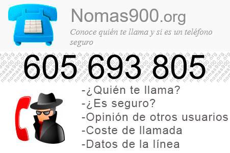 Teléfono 605693805