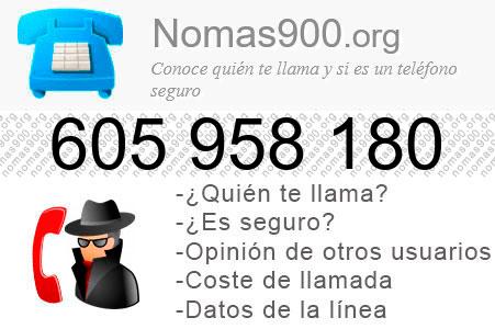 Teléfono 605958180