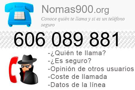 Teléfono 606089881