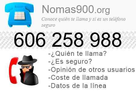 Teléfono 606258988