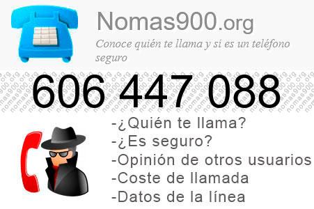 Teléfono 606447088