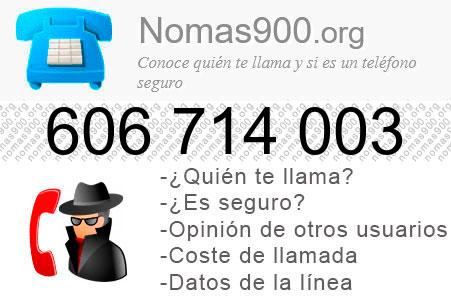 Teléfono 606714003