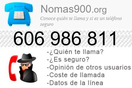 Teléfono 606986811