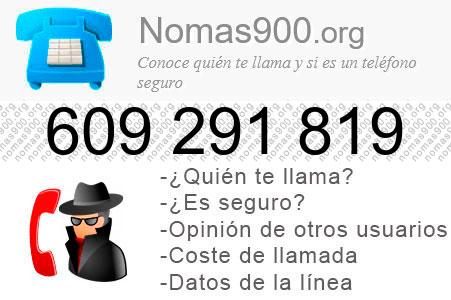 Teléfono 609291819