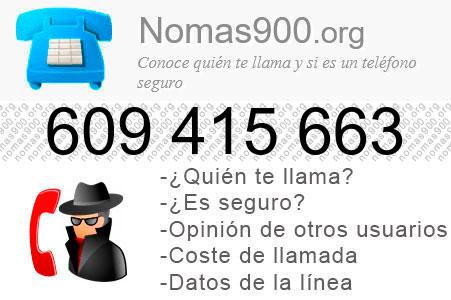 Teléfono 609415663