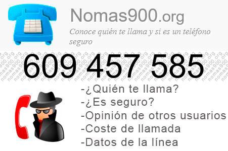 Teléfono 609457585