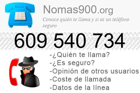 Teléfono 609540734