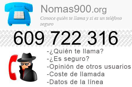 Teléfono 609722316