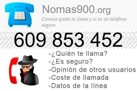 Teléfono 609853452