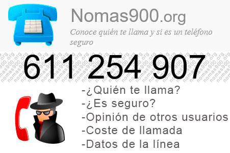 Teléfono 611254907