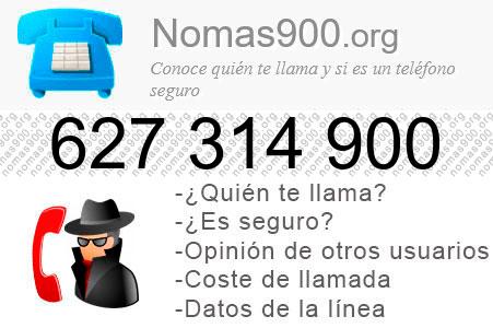 Teléfono 627314900