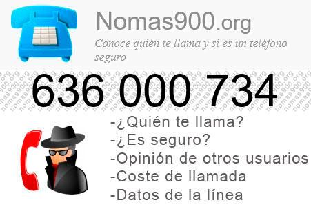 Teléfono 636000734