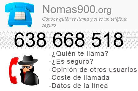 Teléfono 638668518