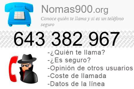 Teléfono 643382967