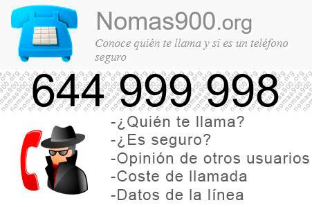 Teléfono 644999998