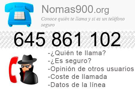 Teléfono 645861102