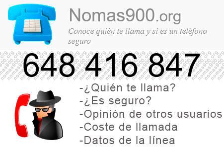 Teléfono 648416847