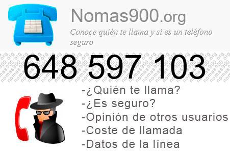Teléfono 648597103