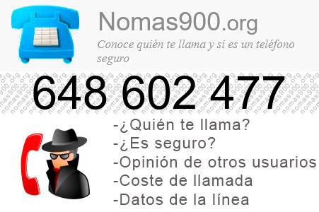 Teléfono 648602477