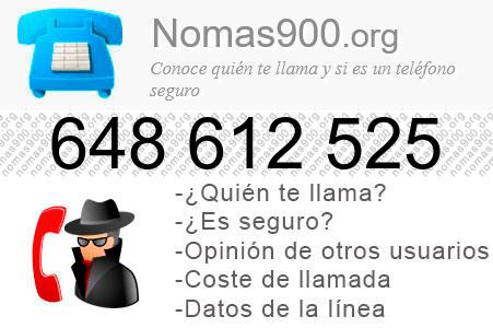 Teléfono 648612525