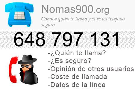 Teléfono 648797131