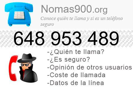 Teléfono 648953489