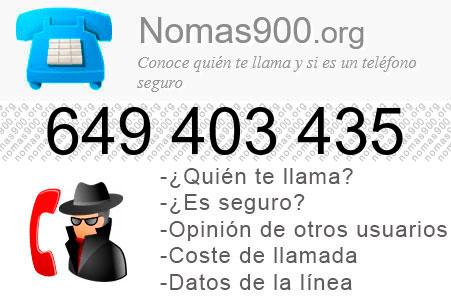 Teléfono 649403435