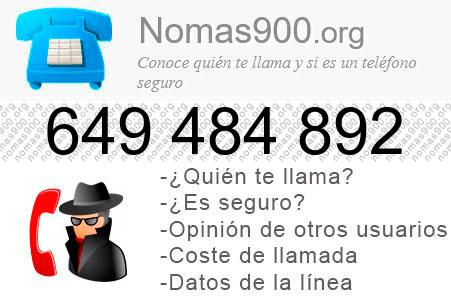 Teléfono 649484892