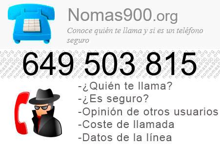 Teléfono 649503815