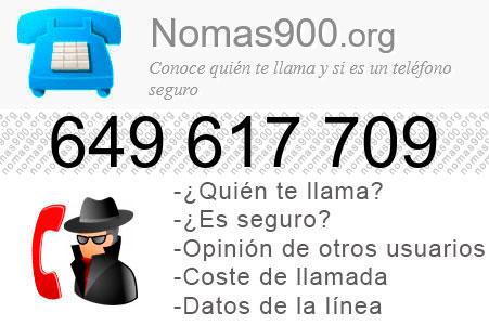 Teléfono 649617709