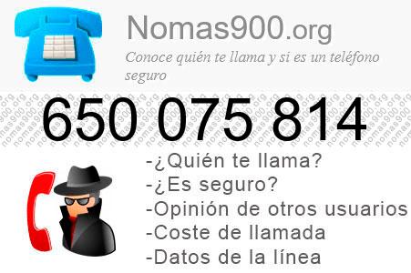 Teléfono 650075814