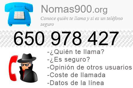 Teléfono 650978427