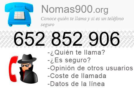 Teléfono 652852906