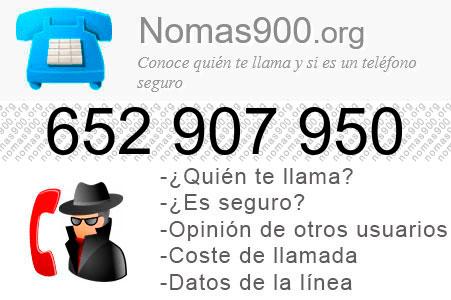 Teléfono 652907950