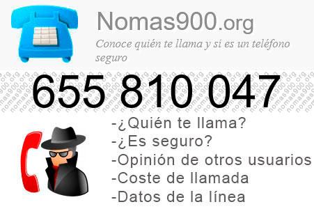 Teléfono 655810047