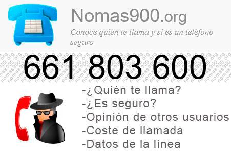 Teléfono 661803600