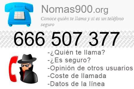 Teléfono 666507377