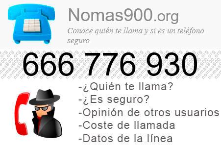 Teléfono 666776930