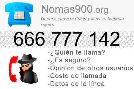 Teléfono 666777142