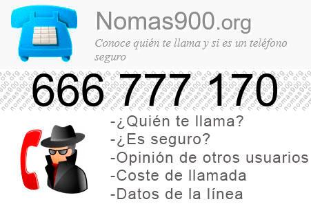 Teléfono 666777170