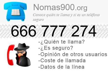 Teléfono 666777274