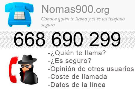 Teléfono 668690299