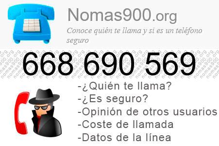 Teléfono 668690569