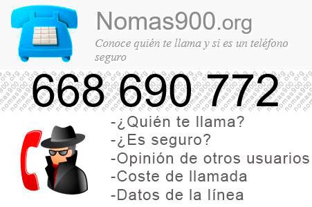 Teléfono 668690772