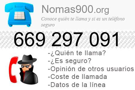 Teléfono 669297091