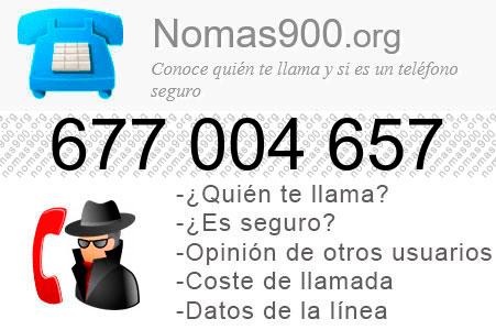 Teléfono 677004657
