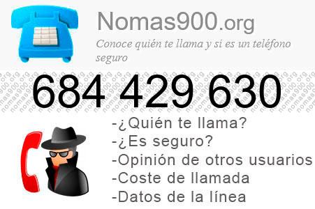 Teléfono 684429630