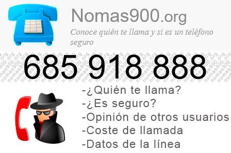 Teléfono 685918888