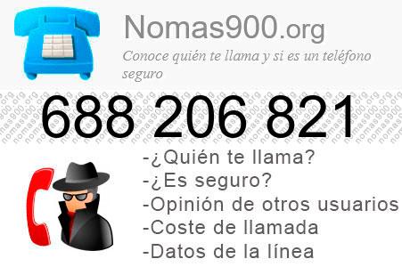 Teléfono 688206821